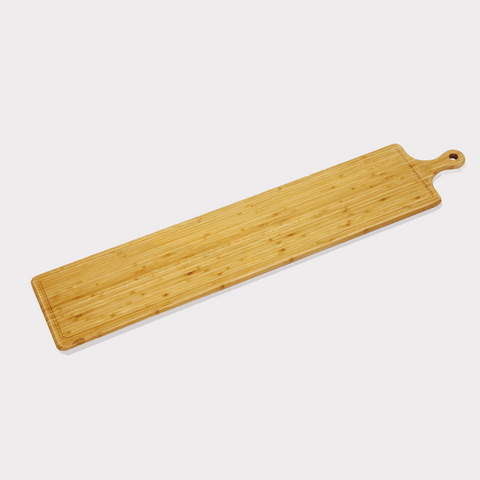 SET OF 2 LONG SERVING BOARDS WITH HANDLE 39.4" X 7.9" | 100 X 20 CM