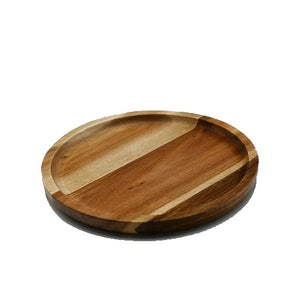 Acacia round Plate  Platter 8" Diameter