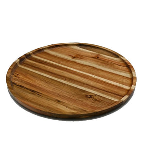 Acacia round Plate  Platter 14" Diameter