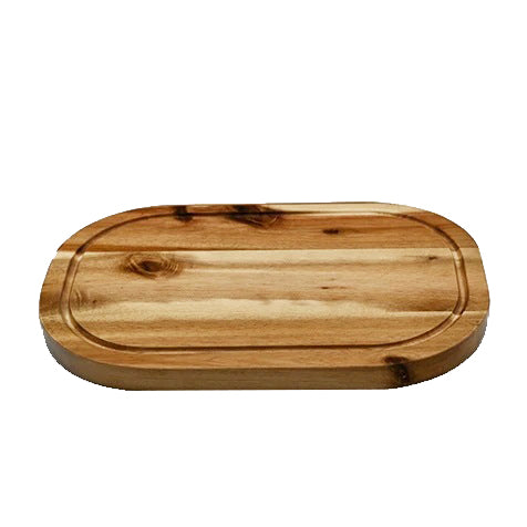 Acacia Serving Rounded cutting board 12" X 8"