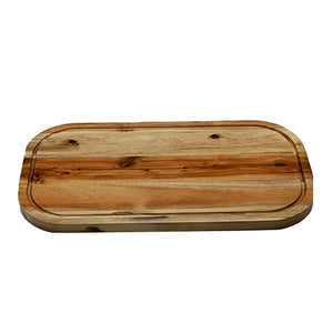 Acacia Serving Rounded cutting board 18" X 10"